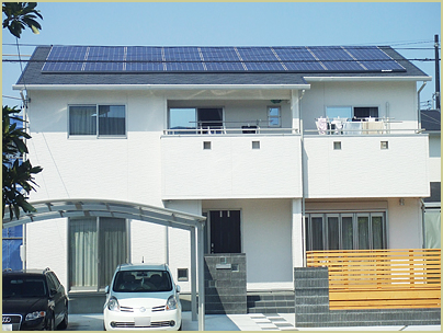 有限会社あいホーム：焼津市 O様邸　平成23年3月完成  太陽光発電住宅