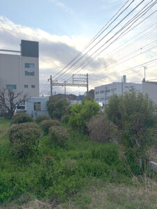 駐車場新設工事施工前