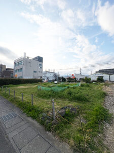 駐車場新設工事施工前