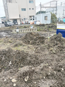 駐車場新設工事 残土処分